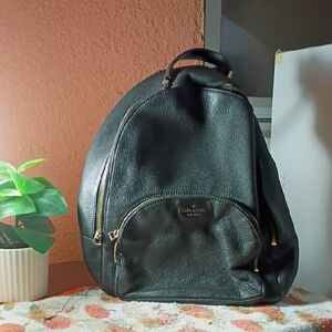 Calvin Klein Black Leather Backpack